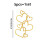 Gouden hartvormige acryl taarttopper (1 stuk) 3