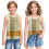 Débardeur d'été pour filles, camisole douce sans manches 7