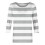 Top casual da donna a righe con maniche a 3/4 e scollo rotondo 4