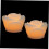 Gyllen LED-roselyslampe 2 stk 8