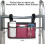 Wheelchair Side Bag Waterproof Armrest Pouch with Cup Holder 2