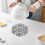 Snowflake Dining Table Mats Heat Insulating Geometric 4-Pack 6