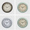 Vintage quartz wall clock silent ticking 30 cm 2
