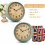 Vintage quartz wall clock silent ticking 30 cm 5