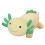 Salamander Plush Pillow Toy Green 2