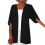 Women's linen 3/4 sleeve oversized cardigan 1