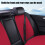 Car Seat Back Cushion Ventilated 3D Support Breathable 4