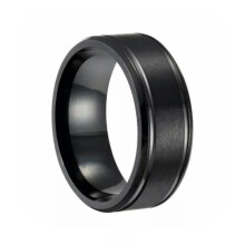 Unisex silicone ring antibacterial stainless steel size