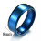 Unisex silicone ring antibacterial stainless steel size 1