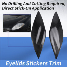 Car Headlight Eyebrows Eyelids Carbon Fiber Stickers Trim Cover Headlight Lid for BRAVO 2007+