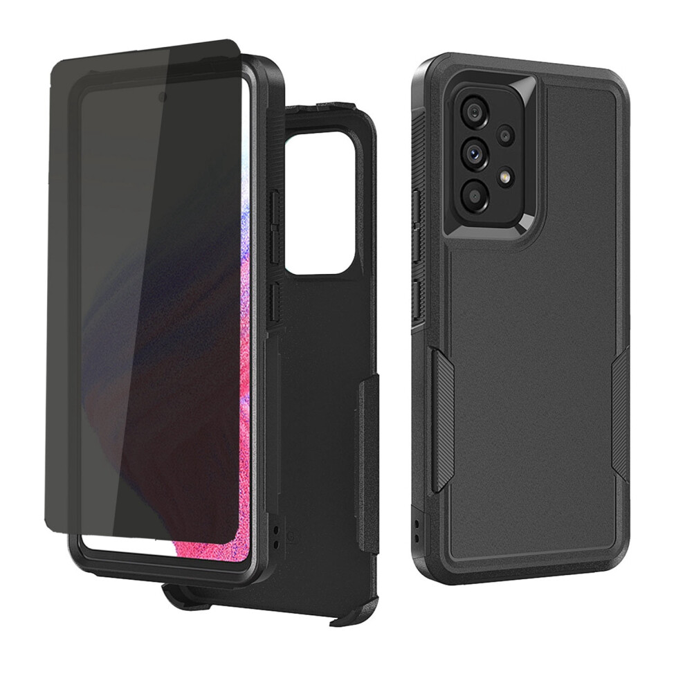 Xhy Moto G Play 2024 Case With Privacy Screen Protector 9170372540501