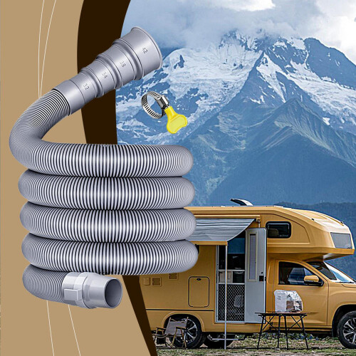 RV Sewer Hose Kit 3/4 inch 5m Foldable Heavy Duty 2