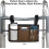 Wheelchair Side Bag Waterproof Storage Pouch with Cup Holder 2