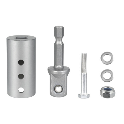 Stainless Steel Trailer Jack Drill Adapter Kit 1/2" Socket