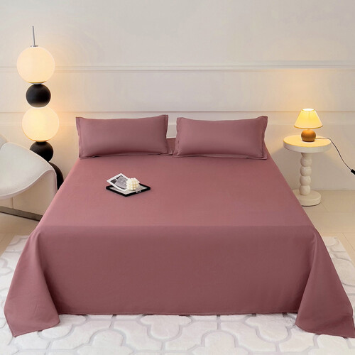 Drap plat Gallickan Queen 152 x 229 cm en coton lavé 1