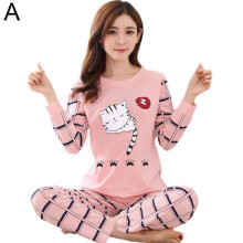 Set pijama pentru femei, top cu mânecă lungă și pantaloni