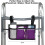 Wheelchair Side Storage Bag with Cup Holder for Power 2