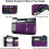 Wheelchair Side Storage Bag with Cup Holder for Power 4