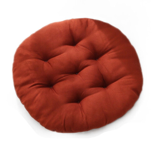 Almofada redonda para cadeira com capa removível de 40 cm (16 polegadas). 1