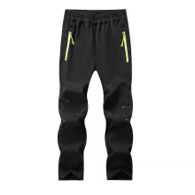 Kids' Waterproof Winter Ski Pants Black Size 11-12Y