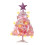 Pink Mini Christmas Tree with Lights 17.7 in 4