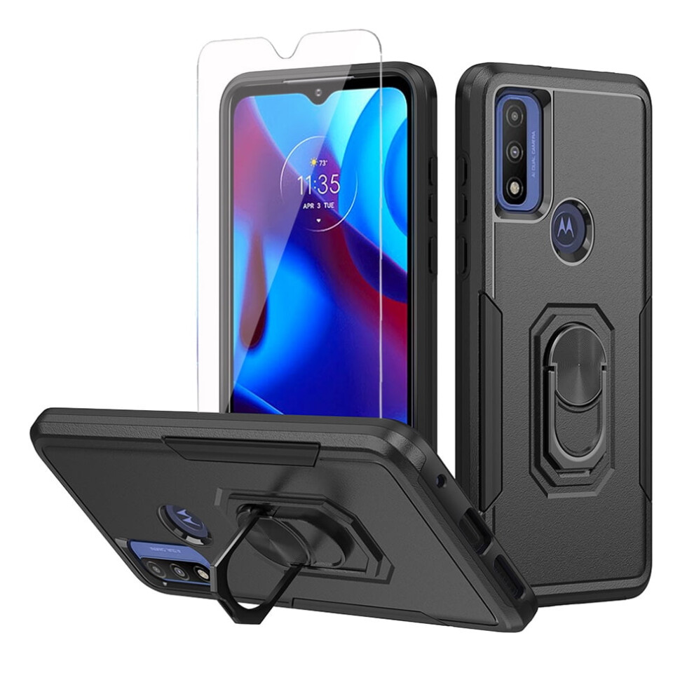 Xhy Moto G Play 2023 Case With Screen Protector Black 9170372541898
