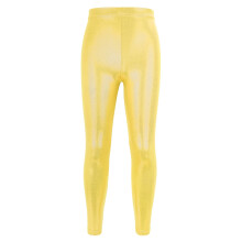 Sportliche Tanzleggings für Mädchen, einfarbig goldfarben