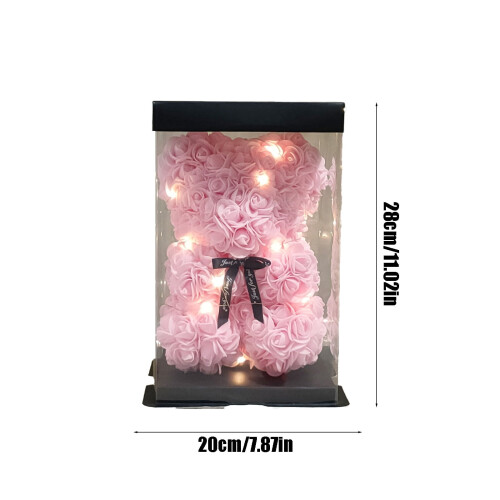 Urso de rosas PE Flor Eterna - Presente para Namorada 2