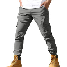 Pantalones cargo para hombre con múltiples bolsillos, tallas S–3XL