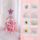Pink Artificial Christmas Tree 17.7 Inches Mini DIY Kit 4