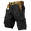 Short cargo Heyac pour homme, taille extensible, coupe ample et fuselée 2 1