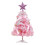 Pink Artificial Christmas Tree 17.7 Inches Mini DIY Kit 5