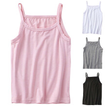 Ademende stretch tanktop voor meisjes, maat 2T-9T, roze
