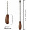 Wooden Ceiling Fan Pull Chain Extension 12 Inches Pack of 8 5