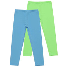 Jenteleggings med elastiske kompresjonsbukser, 2 stk.