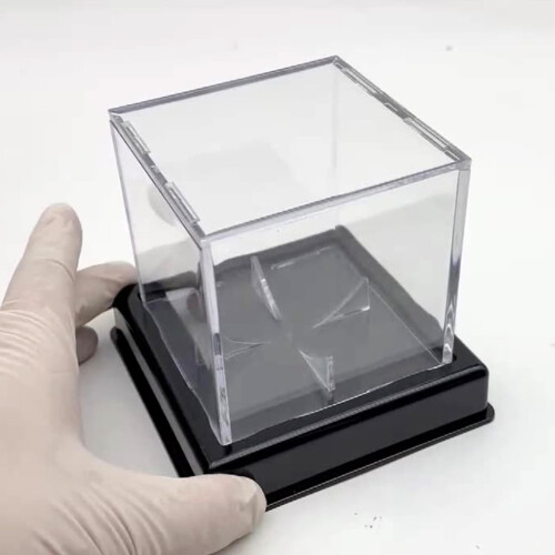 Vitrine de présentation en acrylique pour ballon de basket avec support 2