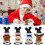 Wind Up Christmas Snowman Ornament Set 8 Pieces 4