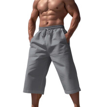 Casual capri broek voor heren, zomerse cropped workout shorts