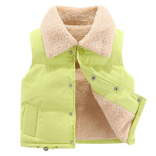 Kindervest met fleecevoering, mintgroen