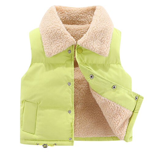 Kindervest met fleecevoering, mintgroen