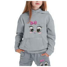 Mädchen 2-teiliges Set aus Kapuzenpulli und Hose für Kinder von 3-4 Jahren