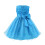 Vestido de princesa sem mangas para meninas com laço e renda (1 peça) 1