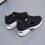 Itsun Damen-Sneaker, Schwarz, US 7,5 8