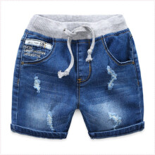 Stretch cargo shorts voor jongens met elastische tailleband, gemaakt van keperstof (1 paar)