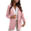 Blazer feminino de trabalho, leve e de manga comprida. 2