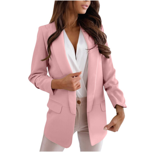 Blazer feminino de trabalho, leve e de manga comprida. 1