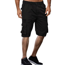 Cargo shorts voor heren in grote maten (5XL-6XL) van elastisch katoen
