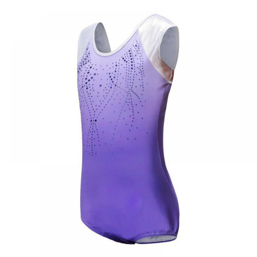 Collant feminino para ginástica e dança, modelo regata sem mangas 2