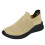 Damen-Slipper, Socken-Walkingschuhe, Khaki, Größe 8 1