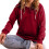 Felpa con cappuccio oversize da donna a maniche lunghe 4